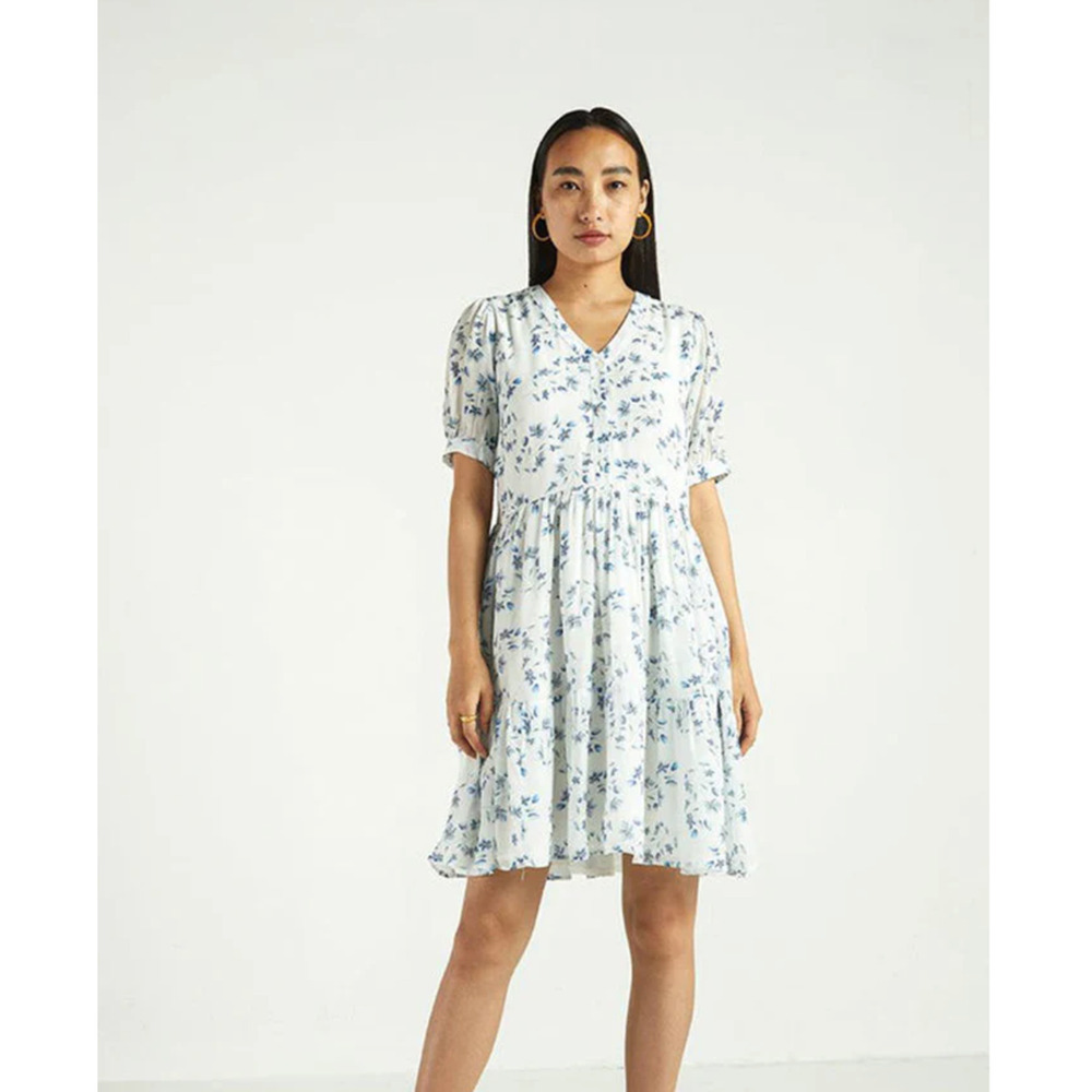 Reistor Floral Dress Tiered Summer Sunshine‎ Dress Size S
